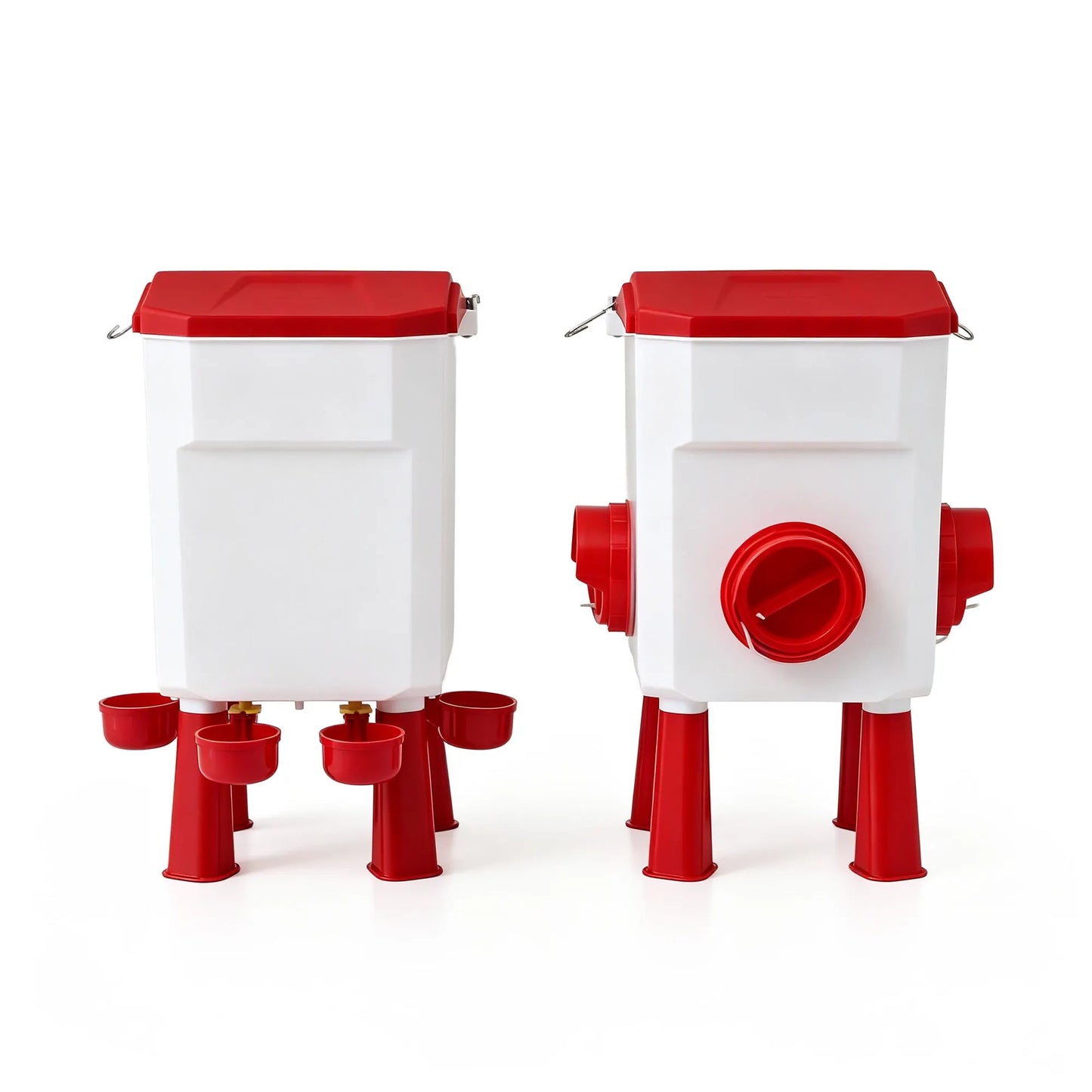 Giantz 12kg Chicken Feeder and 11L Waterer Set Large Capacity Poultry Drinker Kit - Image 4
