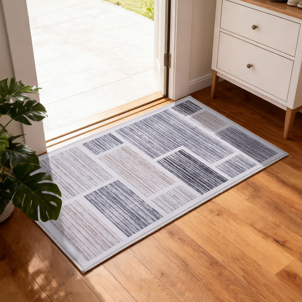 Artiss Floor Rug 50X80cm Doormat Soft Velvet Non-Slip Bath Mat Small Modern - Image 7