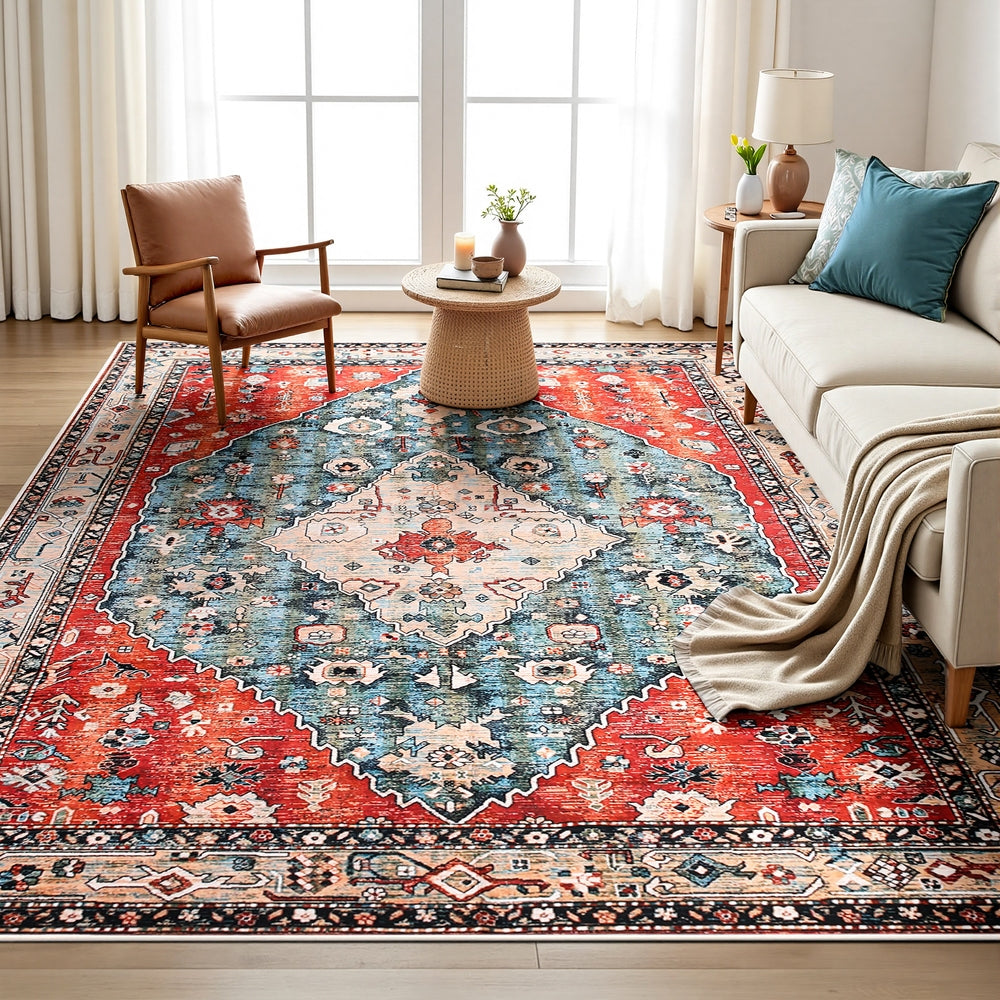 Artiss Floor Rug 240X340cm Large Washable Area Rug Modern Living Room Carpet Mat - Image 7