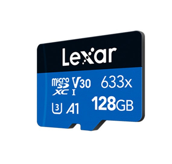 Lexar High-Performance 633x 128GB microSDHC™/ microSDXC™ UHS-I Card BLUE Series +adaptor 128GB –... - Image 2