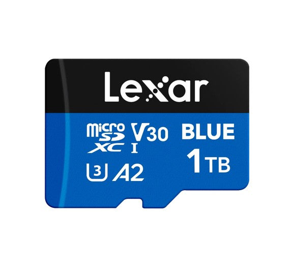 Lexar BLUE microSDXC™ UHS-I Card 1TB 1TB - C10, A2, UHS-I(U3), V30, up to 160MB/s read Reader o...