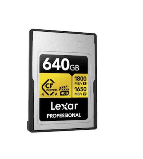 Lexar Professional GOLD CFexpress™ 4.0 Type A Card 640GB -- Cfexpress 4.0 Type A Professional Gol...