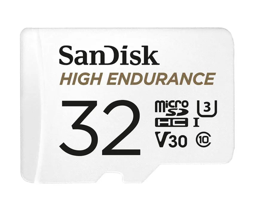 SanDisk High Endurance 32GB microSD 100MB/s 40MB/s 2.5K hrs 4K UHD C10 U3 V30 -40°C to 85°C Heat...