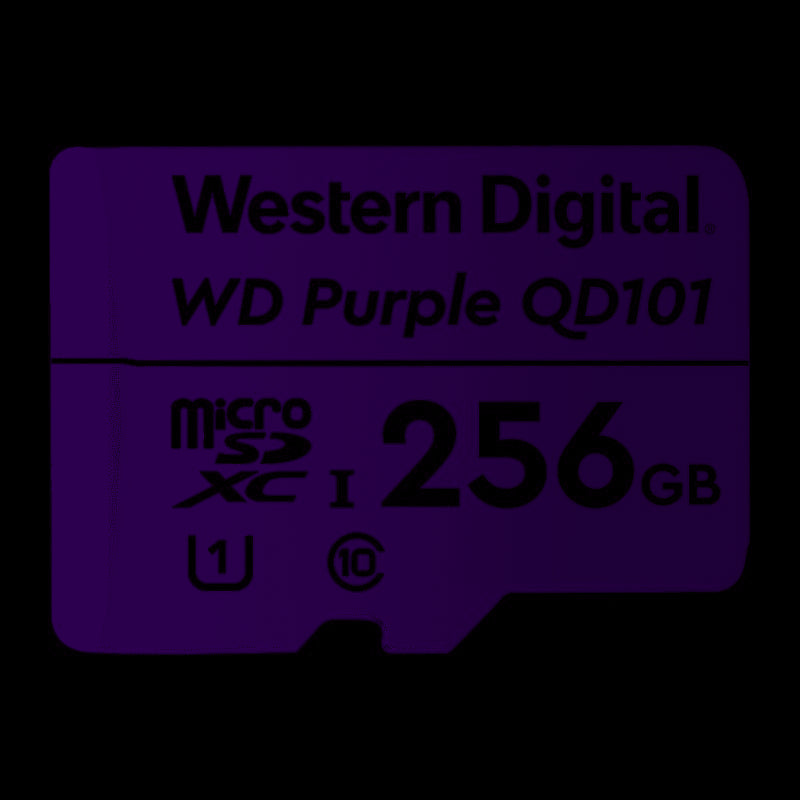 Western Digital WD Purple 256GB MicroSDXC Card 24/7 -25°C to 85°C Weather  Humidity Resistant for...