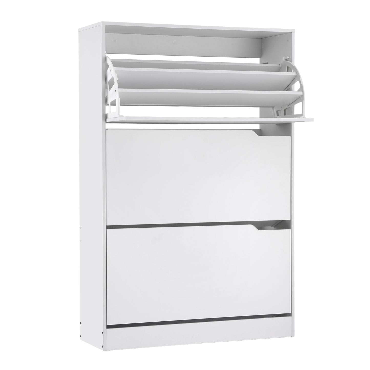 Artiss Shoe Rack Cabinet 24 Pairs Adjustable Shelf White - Image 9