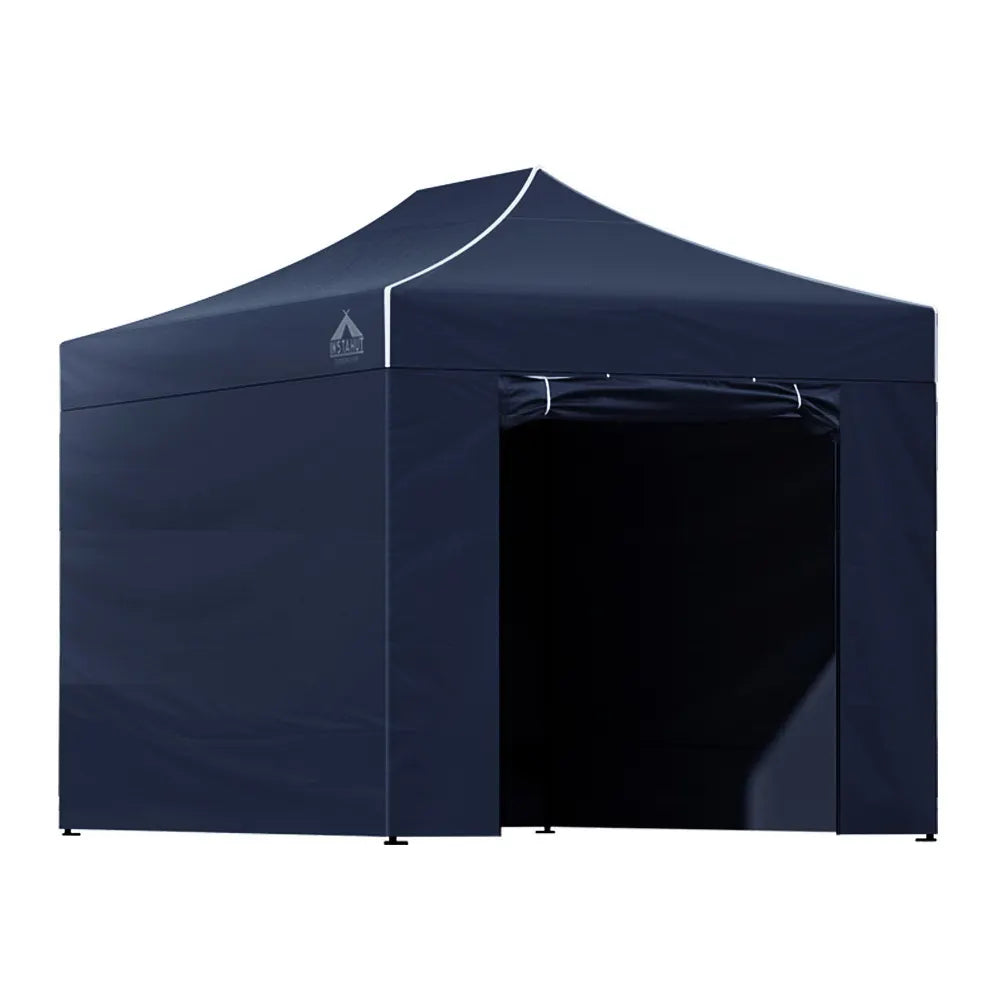 Instahut Gazebo 3x4.5 Pop Up Marquee Folding Tent Wedding Gazebos Camping Outdoor Shade Canopy Navy - Image 8