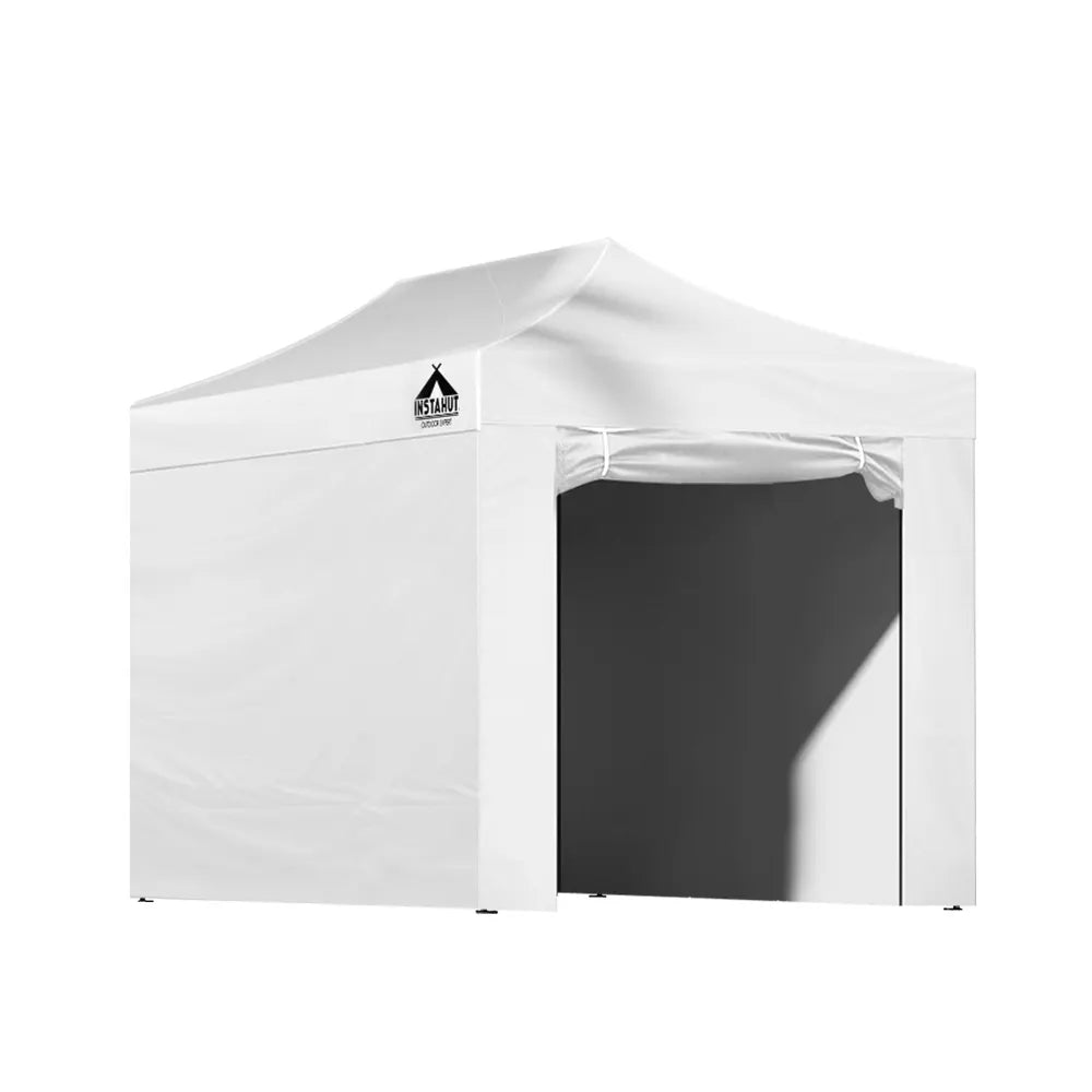 Instahut Gazebo 3x4.5 Pop Up Marquee Folding Tent Wedding Gazebos Camping Outdoor Shade Canopy White - Image 8