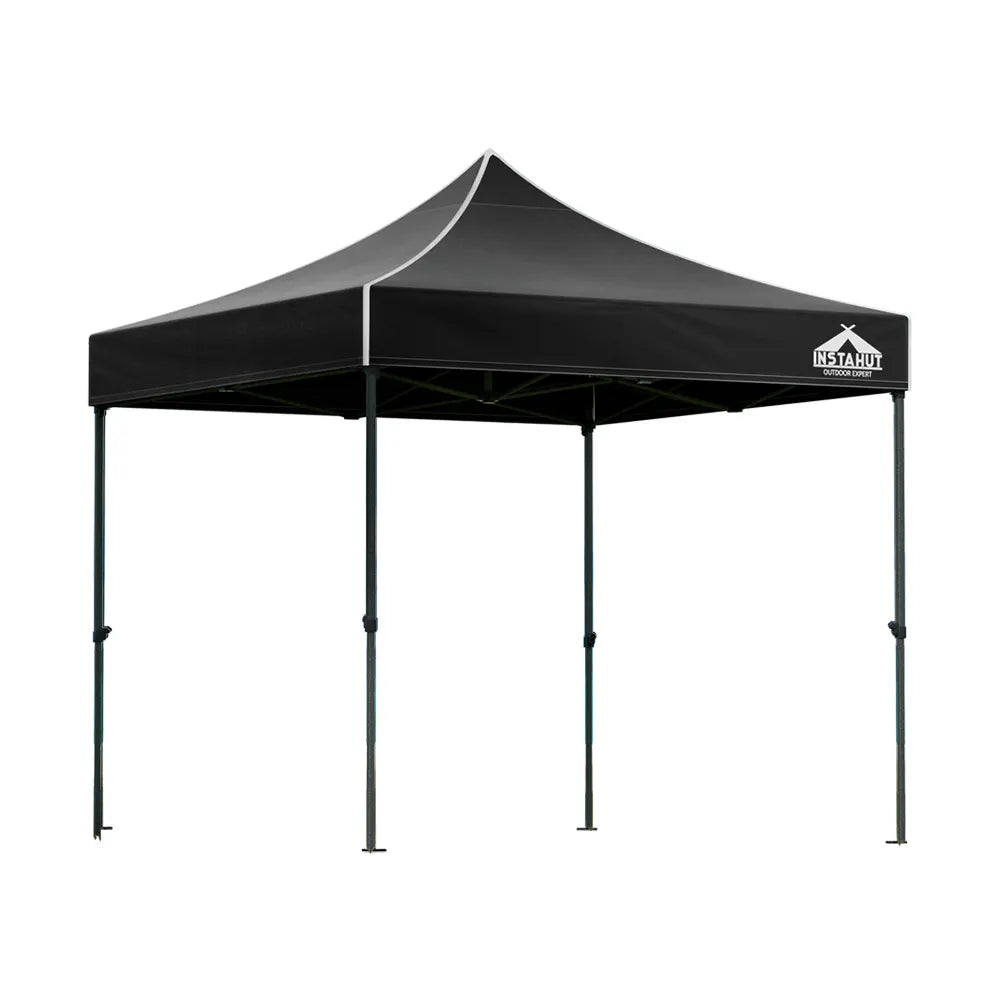 Instahut Gazebo Pop Up Marquee 3x3m Folding Tent Wedding Outdoor Camping Canopy Gazebos Shade Black - Image 8