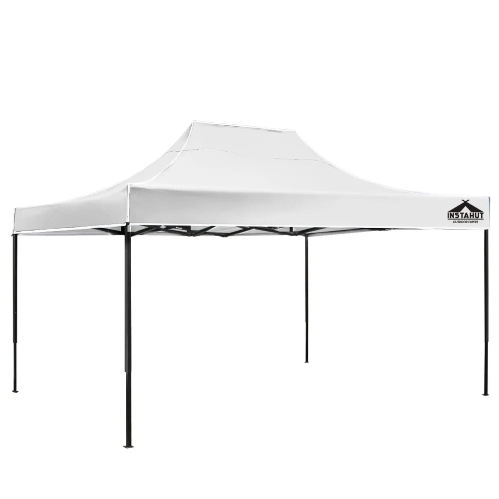Instahut Gazebo Pop Up Marquee 3x4.5 Folding Tent 500D Oxford Fabric White - Image 8