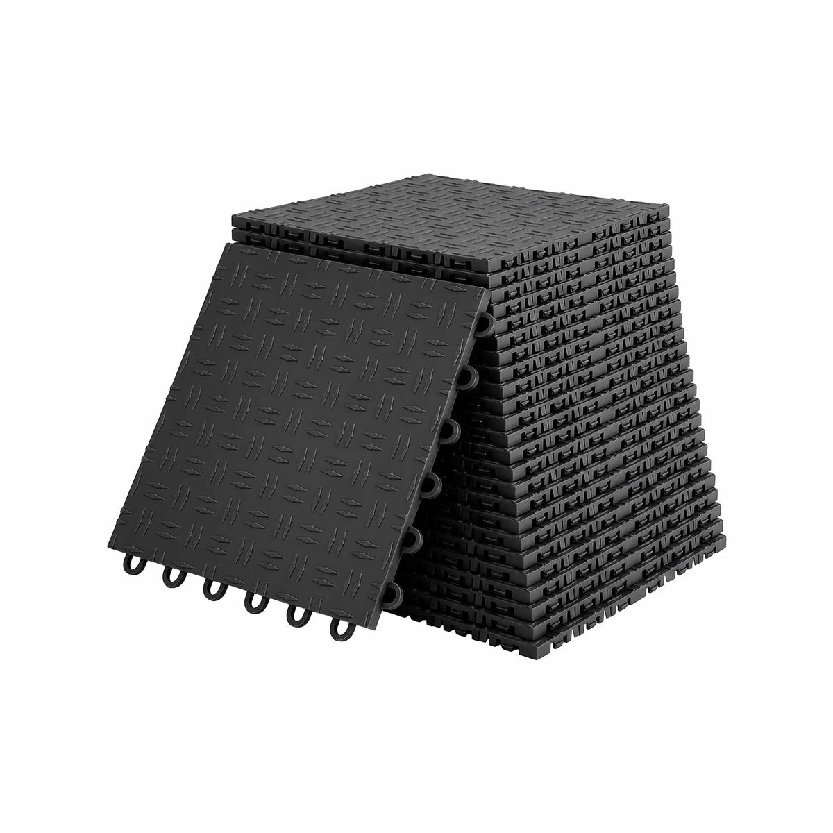 Giantz Garage Floor Tiles Interlocking PP Flooring 25PCS 30x30cm Black - Image 8