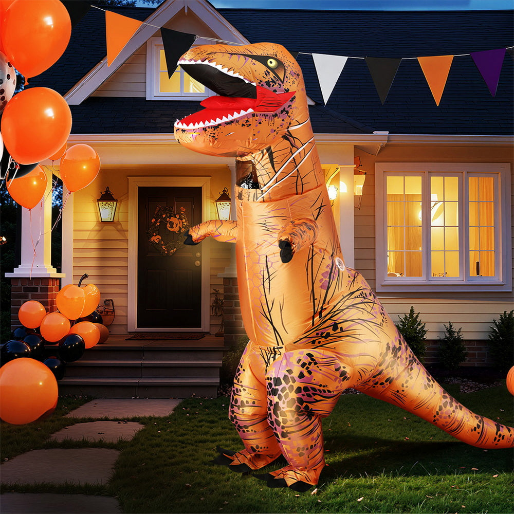 Inflatable Dinosaur Costume T-Rex Adult Suit Blow Up Party Fancy Dress Halloween Xmas Cosplay - Image 7