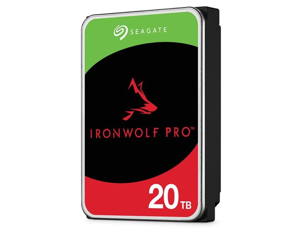 Seagate 20TB 3.5' IronWolf PRO NAS SATA 6Gb/s 7200RPM 256MB Cache HDD. 5 Years Warranty - Hard D...