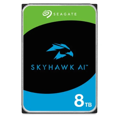 Seagate 8TB 3.5' SkyHawk Surveillance AI, SATA3 6Gb/s,16 AI streams,256MB Cache 24x7 HDD ST8000VE...