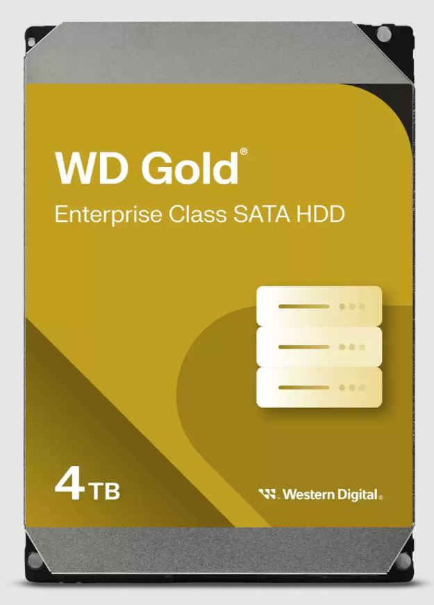 Western Digital Gold 4TB 3.5' Enterprise Class SATA 6 Gb/s HDD 7200 RPM Cache Size  256MB 5-Year... - Image 2