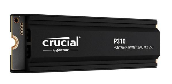 Crucial P310 1TB Gen4 2280 NVMe SSD w Heatsink 7100/6000 MB/s R/W 220TBW 1000K/1200K IOPS 1.5M hr... - Image 2