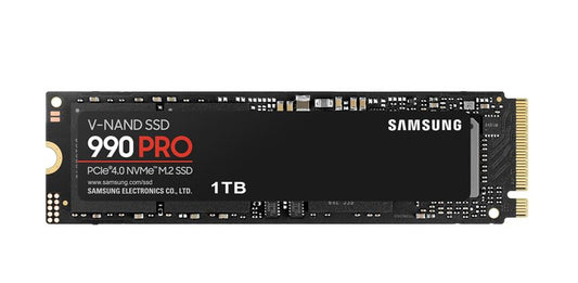 Samsung 990 Pro 1TB Gen4 NVMe SSD 7450MB/s 6900MB/s R/W 1550K/1200K IOPS 600TBW 1.5M Hrs MTBF for...