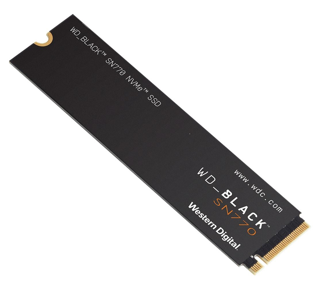 Western Digital WD Black SN770 250GB Gen4 NVMe SSD - 4000MB/s 2000MB/s R/W 200TBW 240K/470K IOPS 1.75M Hrs MTBF M.2 PCIe4.0 5yrs (LS) ~WDS250G1B0E