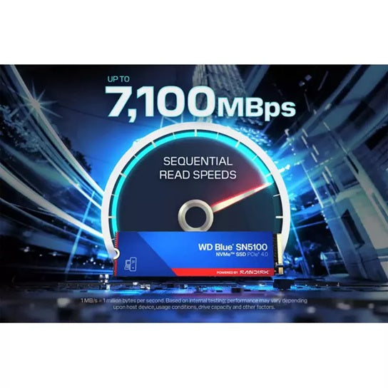 Western Digital WD Blue SN5100 NVMe™ SSD - 4TB, M.2 2280, PCIe Gen4, Read 6900MB/s, Write 6700MB/... - Image 3