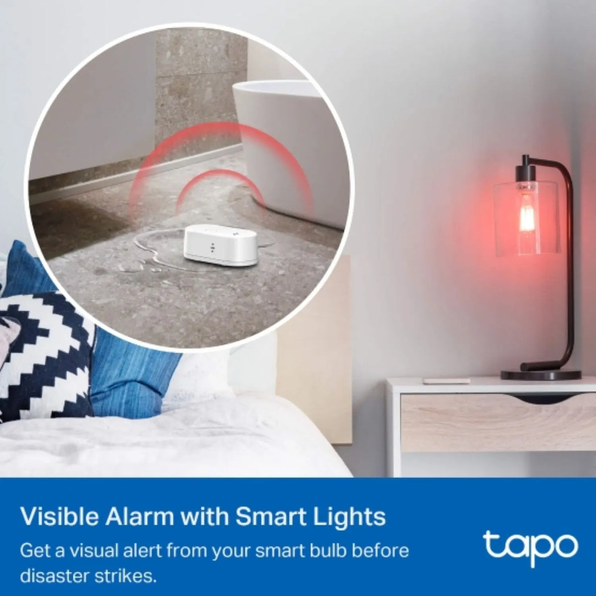 TP-Link Tapo T300 Smart Water Leak Sensor, 90 dB Dripping Leaking Alarm, IP66 Waterproof, Hub Su... - Image 4