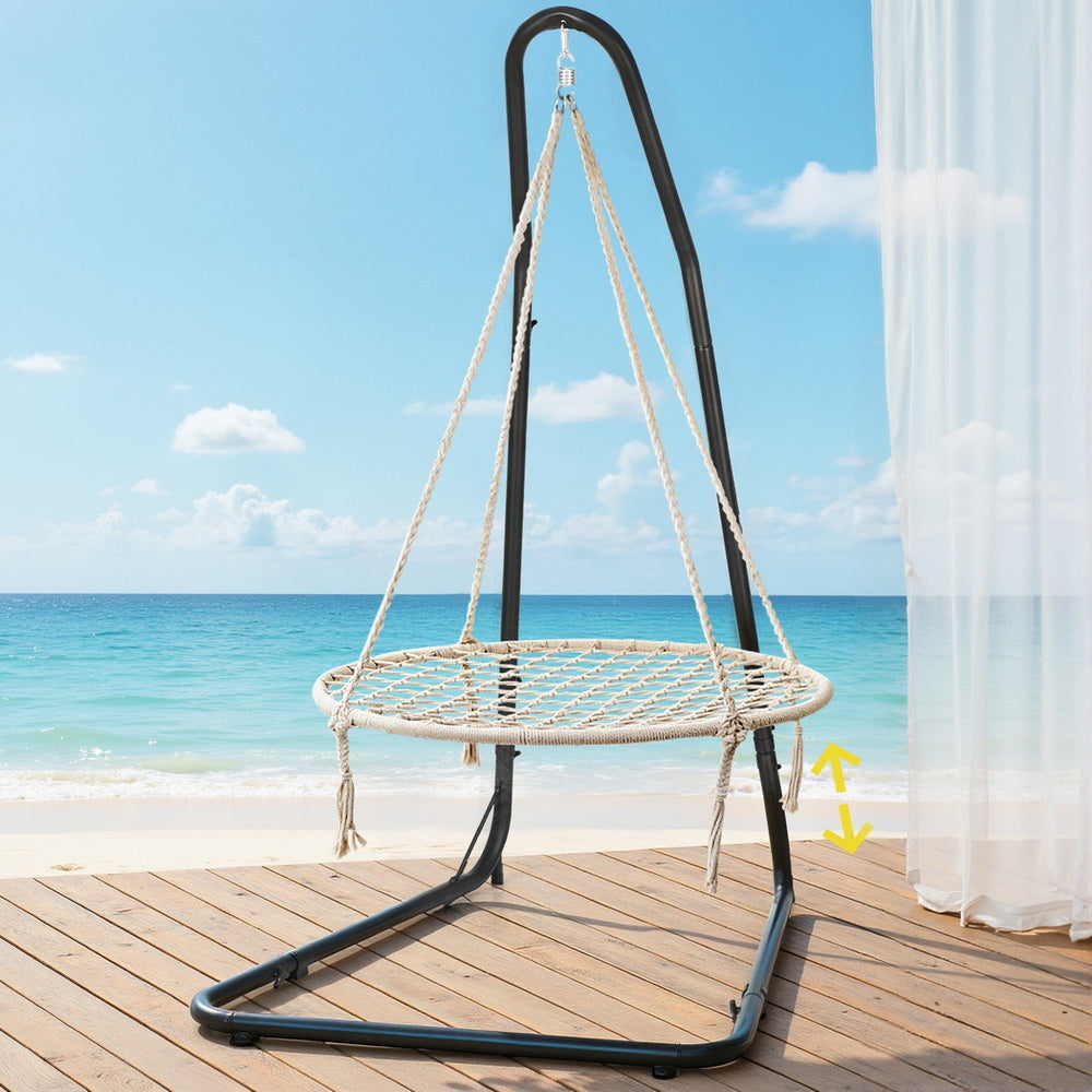 Gardeon Hammock Hanging Chair with Steel Stand - Image 7