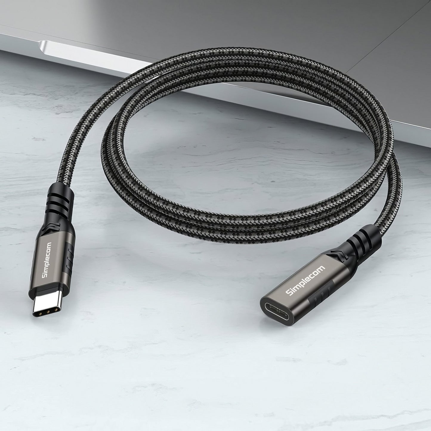 Simplecom CAU605 USB-C Male to Female Extension Cable USB 3.2 Gen2 PD 100W 20Gbps 0.5M - Cables - Image 3