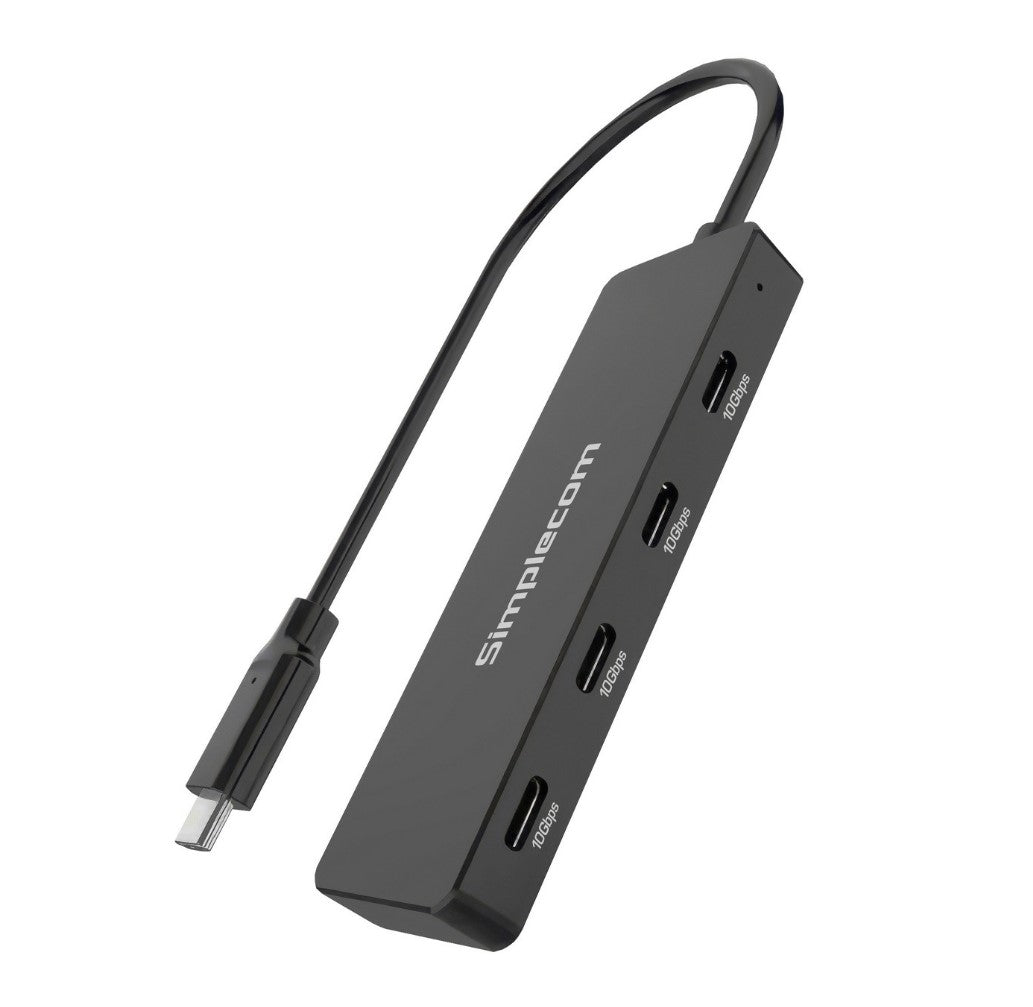 Simplecom CH384 USB-C to 4-Port USB-C Data Hub USB 3.2 Gen 2 10Gbps - USB, Bluetooth IEEE - Image 3