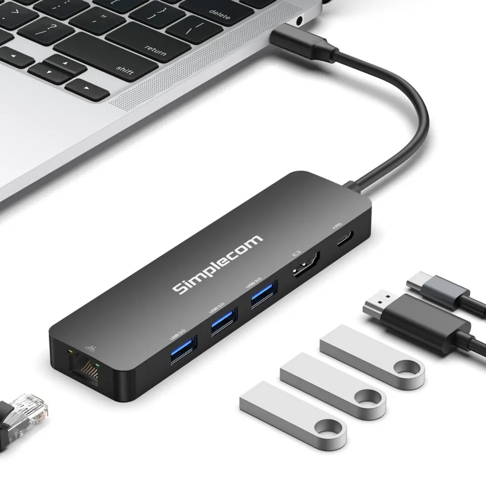 (LS)Simplecom CHT560 USB-C SuperSpeed 6-in-1 Multiport Docking Station HDMI 2.0 - Notebook Access... - Image 4