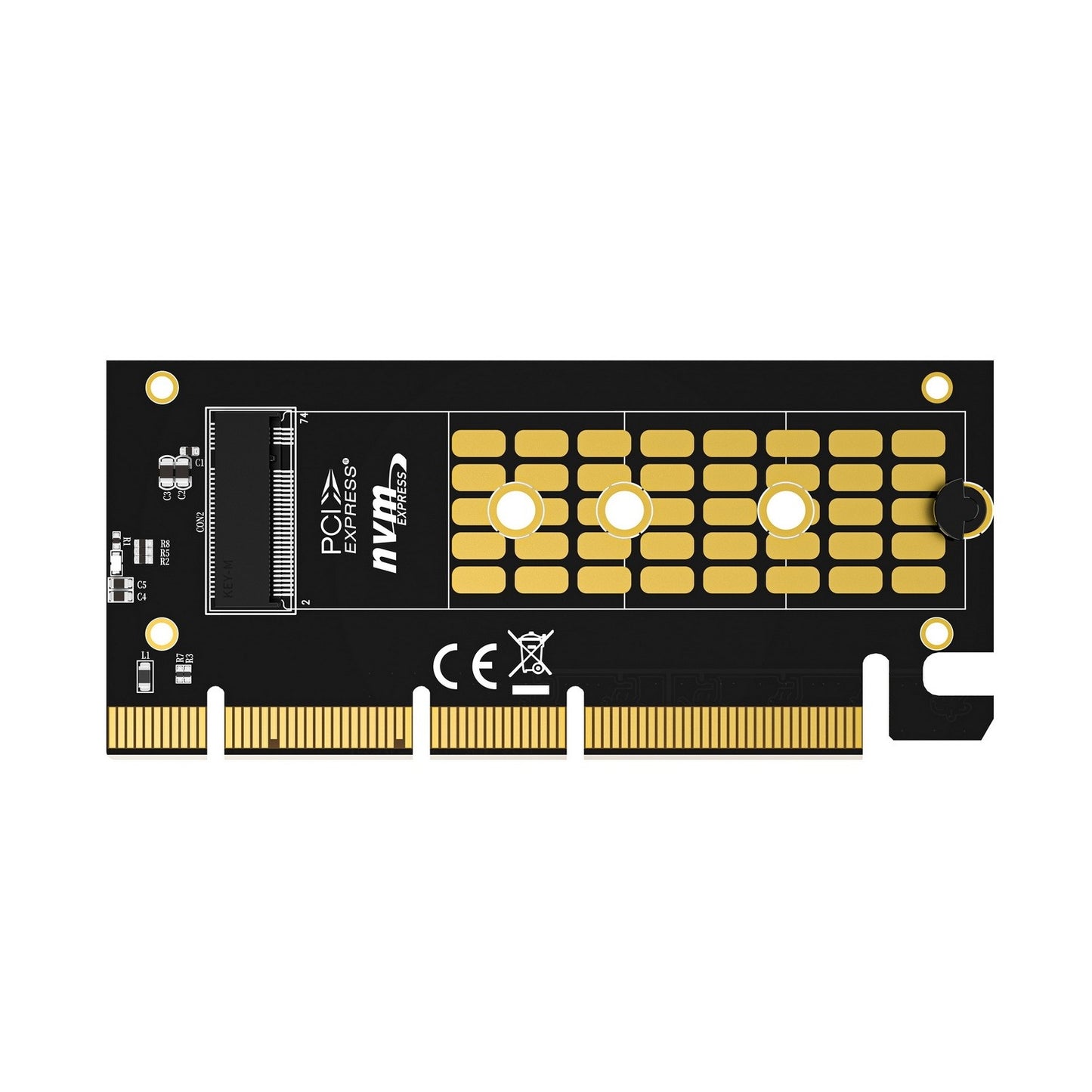 Simplecom EC415B NVMe M.2 SSD to PCIe x4 x8 x16 Expansion Card with Aluminium Heat Sink Black - H... - Image 4