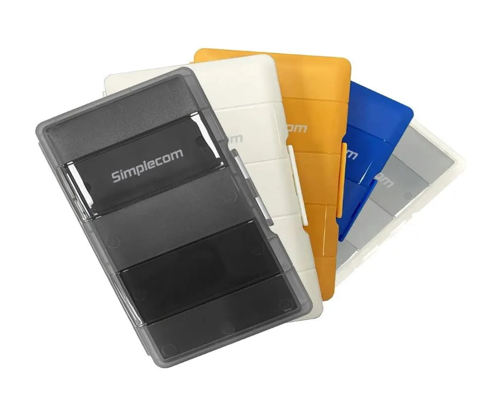 (LS)Simplecom MA024 M.2 SSD 4-Slot Protective Storage Case Holder Organizer for 4x M.2 2280 SSD M...