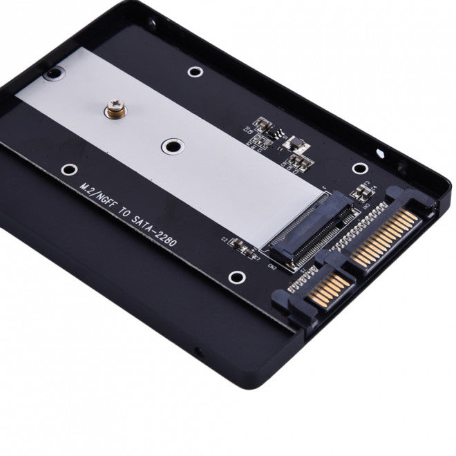 Simplecom SA102 NGFF M.2 (B Key) to 7mm 2.5' SATA Converter Enclosure Aluminium