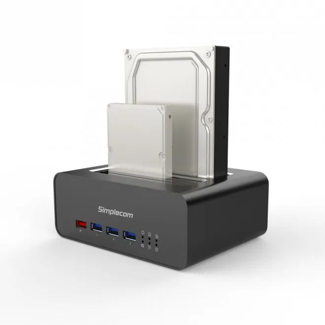 (LS)Simplecom SD352 USB 3.0 to Dual SATA Aluminium Docking Station with 3-Port Hub and 1 Port 2.1... - Image 4