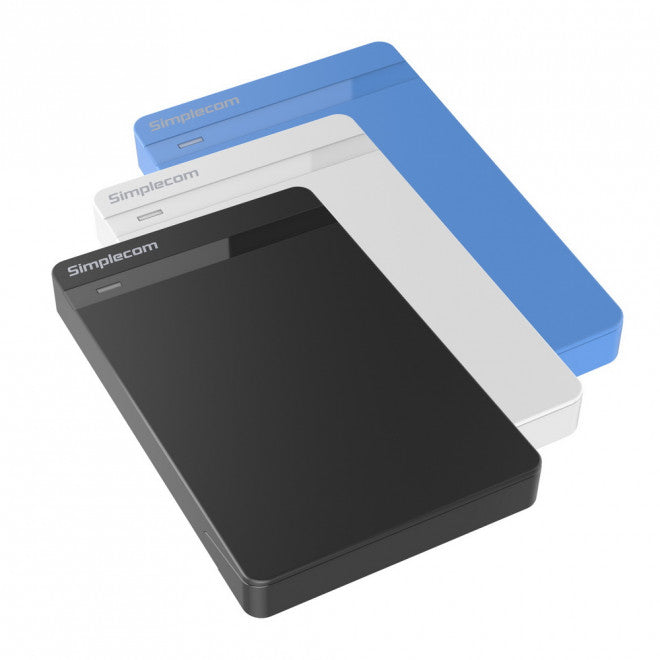 Simplecom SE203 Tool Free 2.5' SATA HDD SSD to USB 3.0 Hard Drive Enclosure - Black Enclosure Super Speed USB3.0 offer Transfer Rates Up To 5Gbps