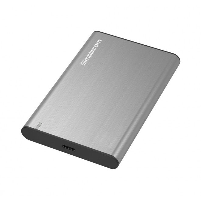 Simplecom SE221 Aluminium 2.5'' SATA HDD/SSD to USB 3.1 Enclosure Grey USB 3.1 Gen 1 support up t...