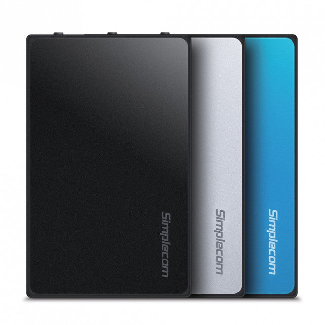 Simplecom SE325 Tool Free 3.5' SATA HDD to USB 3.0 Hard Drive Enclosure - Blue Enclosure