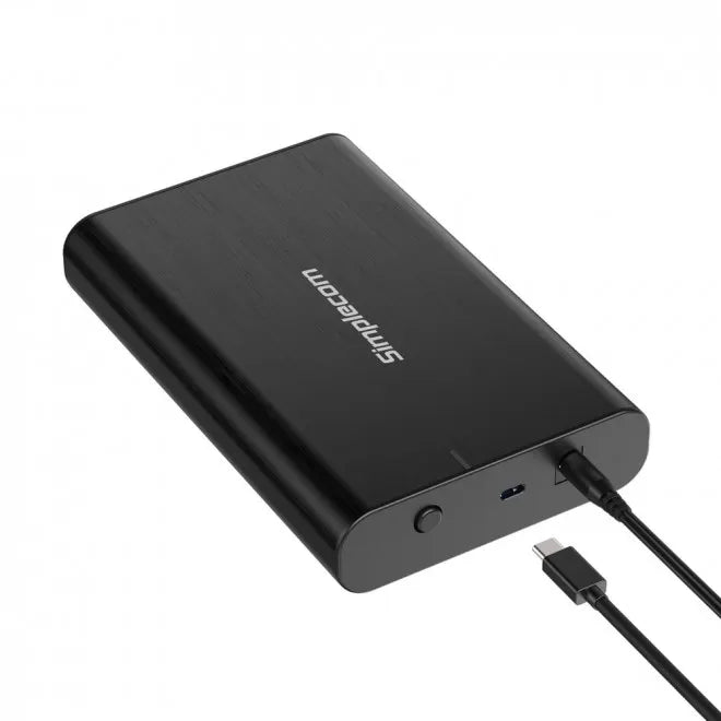 Simplecom SE331 Aluminium 3.5'' SATA to USB-C External Hard Drive Enclosure USB 3.2 Gen1 5Gbps... - Image 2