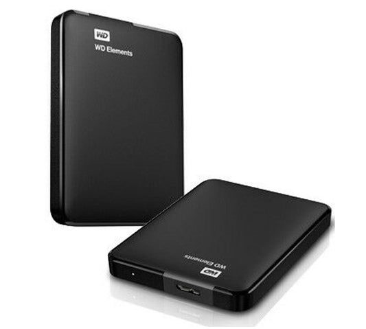 Western Digital WD Elements 1TB USB 3.0 2.5' Portable External Hard Drive - Slim Light Durable Sh...
