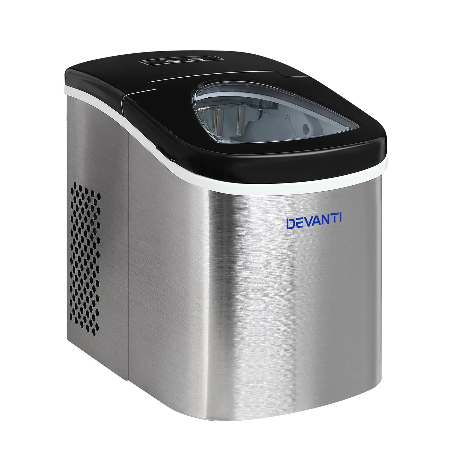 Devanti 2.4L Stainless Steel Portable Ice Cube Maker - Image 8