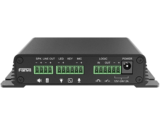 Fanvil PA2s Video Intercom  Paging Gateway, Emergency call button interface, active call, NVR vid...