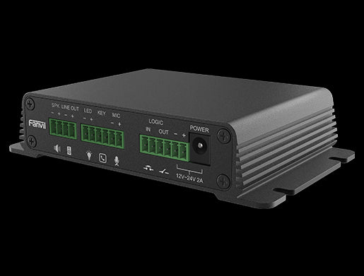 Fanvil PA2s Video Intercom Paging Gateway, Emergency call button interface, active call, NVR video recording, standard RJ45 interface