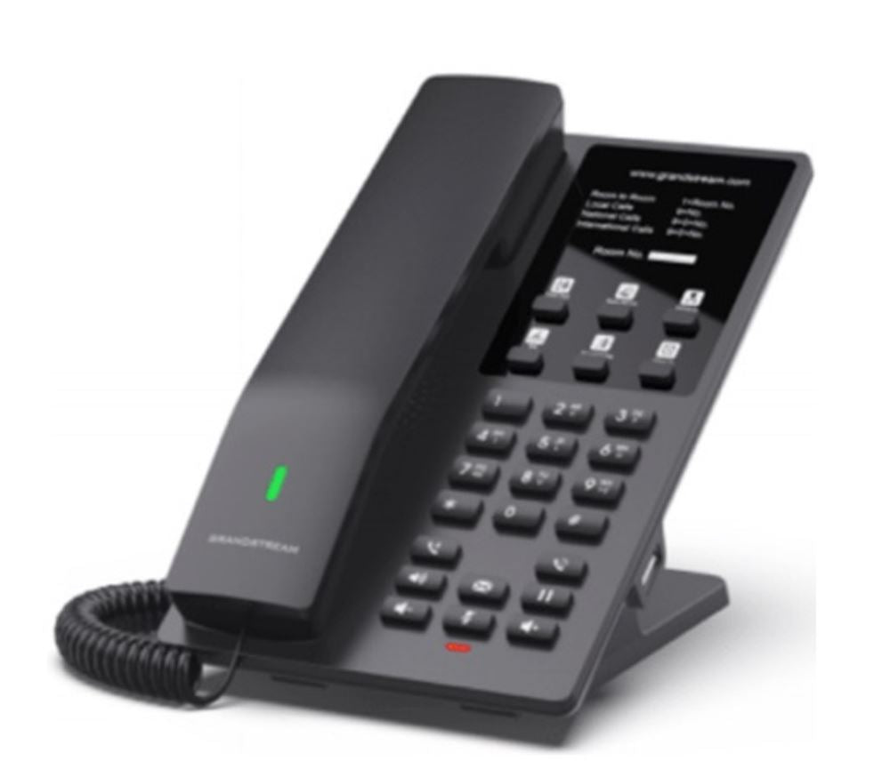 Grandstream GHP621W Desktop Hotel Phone, Built-in WiFi, Black, 2 SIP Accounts, 2 Lines, 3-way Aud... - Image 2