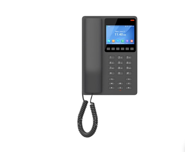 Grandstream GHP631W Desktop Hotel Phone, 3.5' Color LCD, PoE, Dual-band WiFi 6, Black - VOIP Phones - Image 3