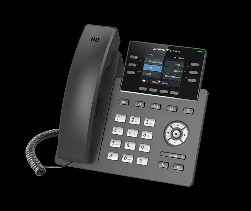Grandstream GRP2613 6 Line IP Phone, 3 SIP Accounts, 320x240 Colour Screen, HD Audio, Powerable V... - Image 3