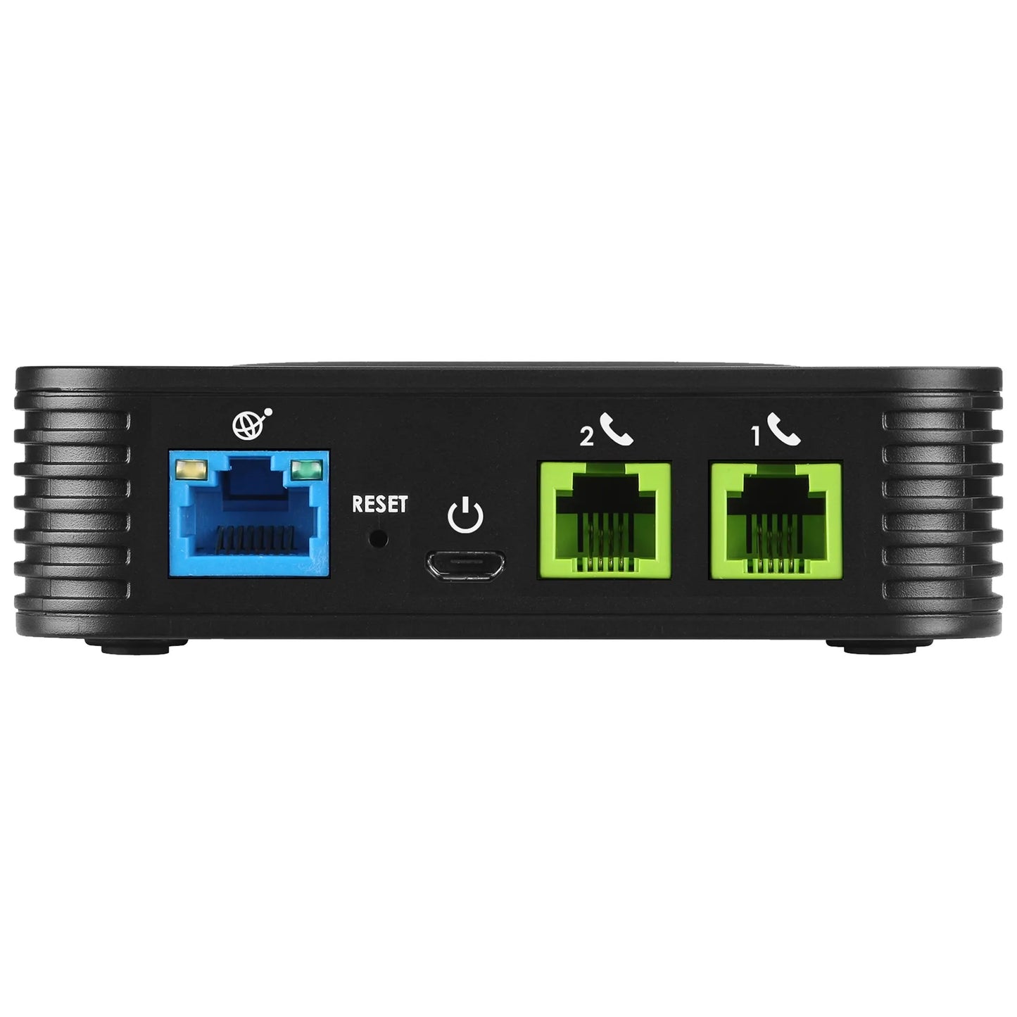 Grandstream HT802V2 2 FXS, 1 FastEthernet is a compact 2-port analog telephone adapter (ATA) that... - Image 2