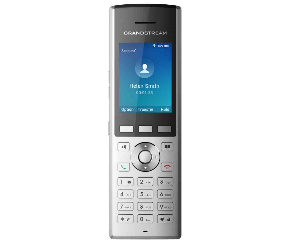 Grandstream WP820 Enterprise Portable Wi-Fi IP Phone, 120x320 Colour LCD, 7.5hr Talk Time 150hr... - Image 2