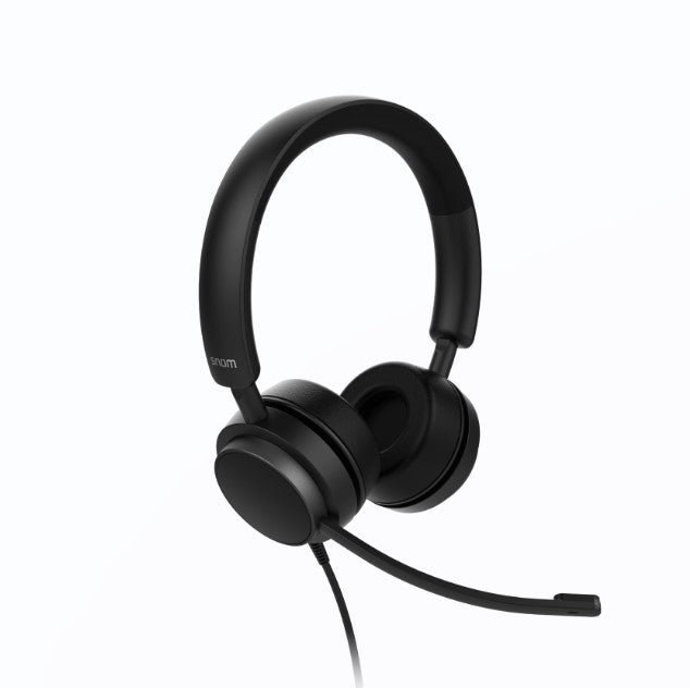 SNOM A310D Corded Headset Duo, Full band audio, High wearing comfort, Lightweight construction, P...