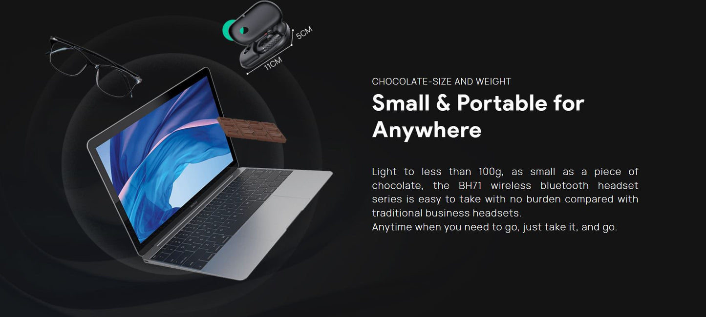 Yealink BH71 Workstation Pro Bluetooth Wireless Mono Headset, Mobile/PC/Deskphone,Office Worker,4... - Image 4