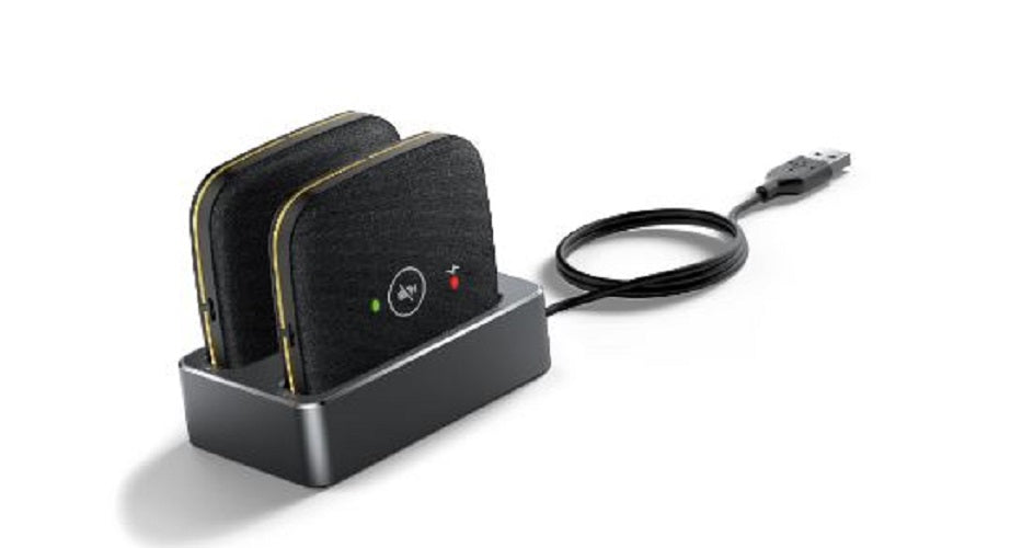 Yealink CPW65-PKG, 2x CPW65 Wireless Microphones, WDD60 Dect Dongle, 1.8m USB cable, 5V/2A Power...