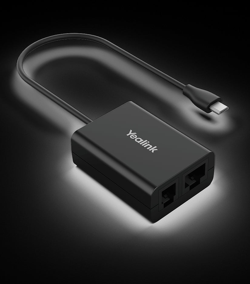 Yealink EHS61 Wireless Headset Adapter for WH62/3, Compatible with Unify/Mitel/Yealink T27G/29G/4...