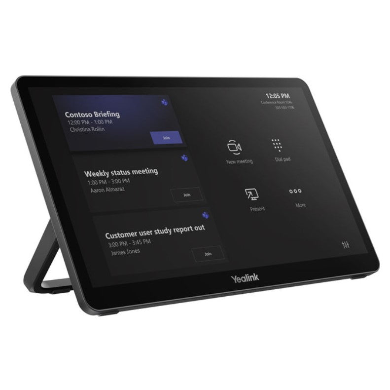 Yealink MVC860 Windows based MTR, MCore Pro, MTouch-Plus, Roomsensor, 1xUVC86 1x Mspeaker-II, 2x VCM35 Wired MICs and 1x RCH40 POE Switch