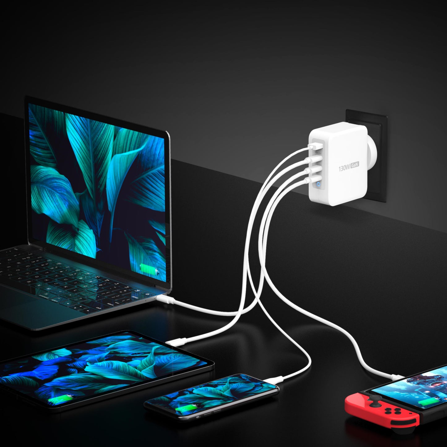 J5create JUP43130 130W GaN USB-C 4-Port - USB - Devices - Image 4